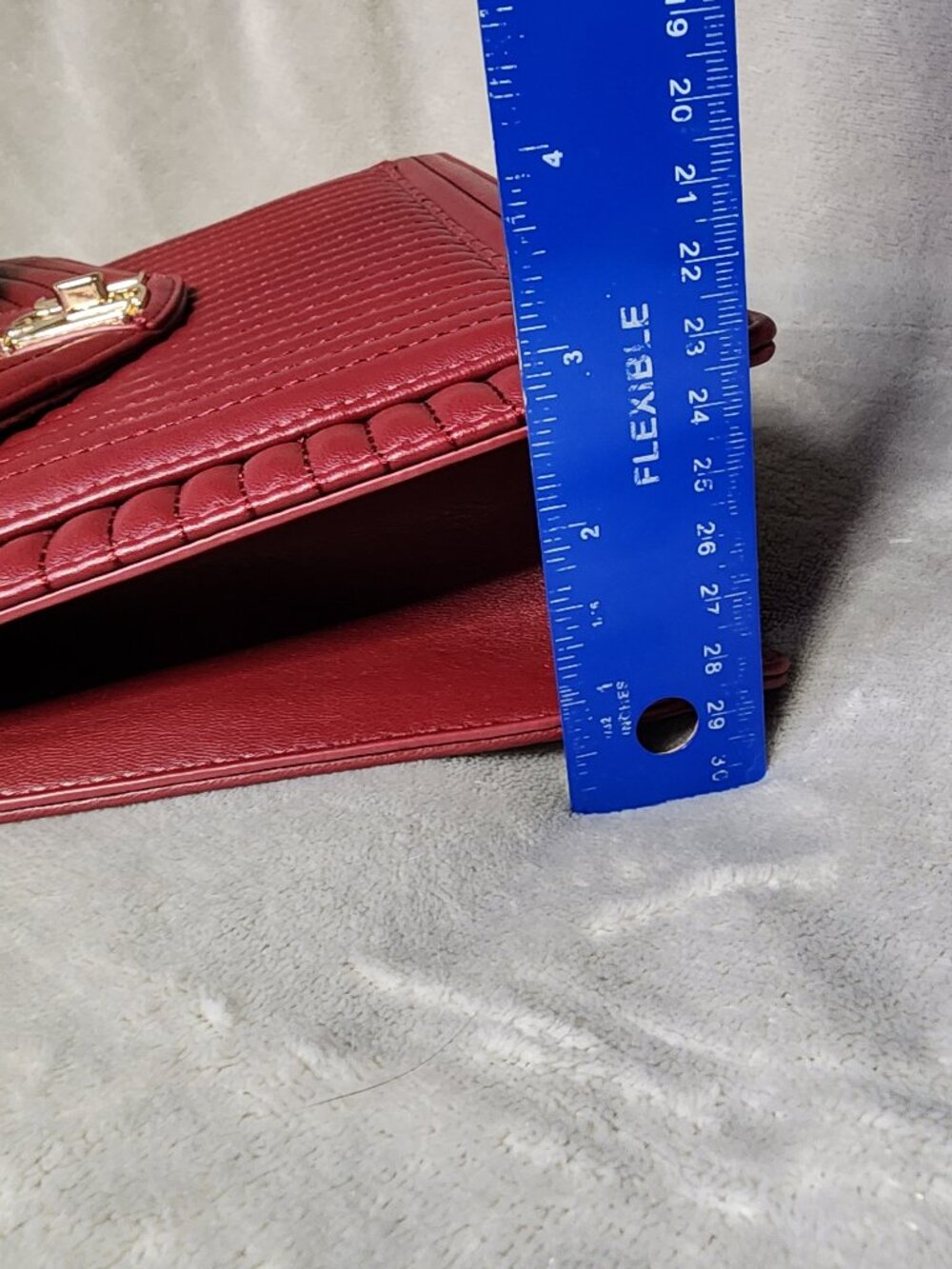 *NWT* Badgley Mischka Burgandy Purse - crossbody or top handle - Picture 16 of 16